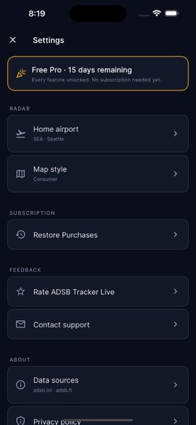 ADSB Tracker Live screenshot