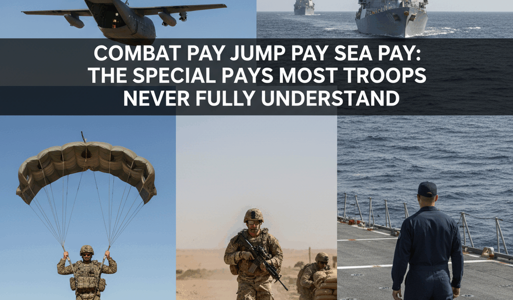 Professional blog header image for article titled: Combat Pay Jump Pay Sea Pay: The Special Pays Mos