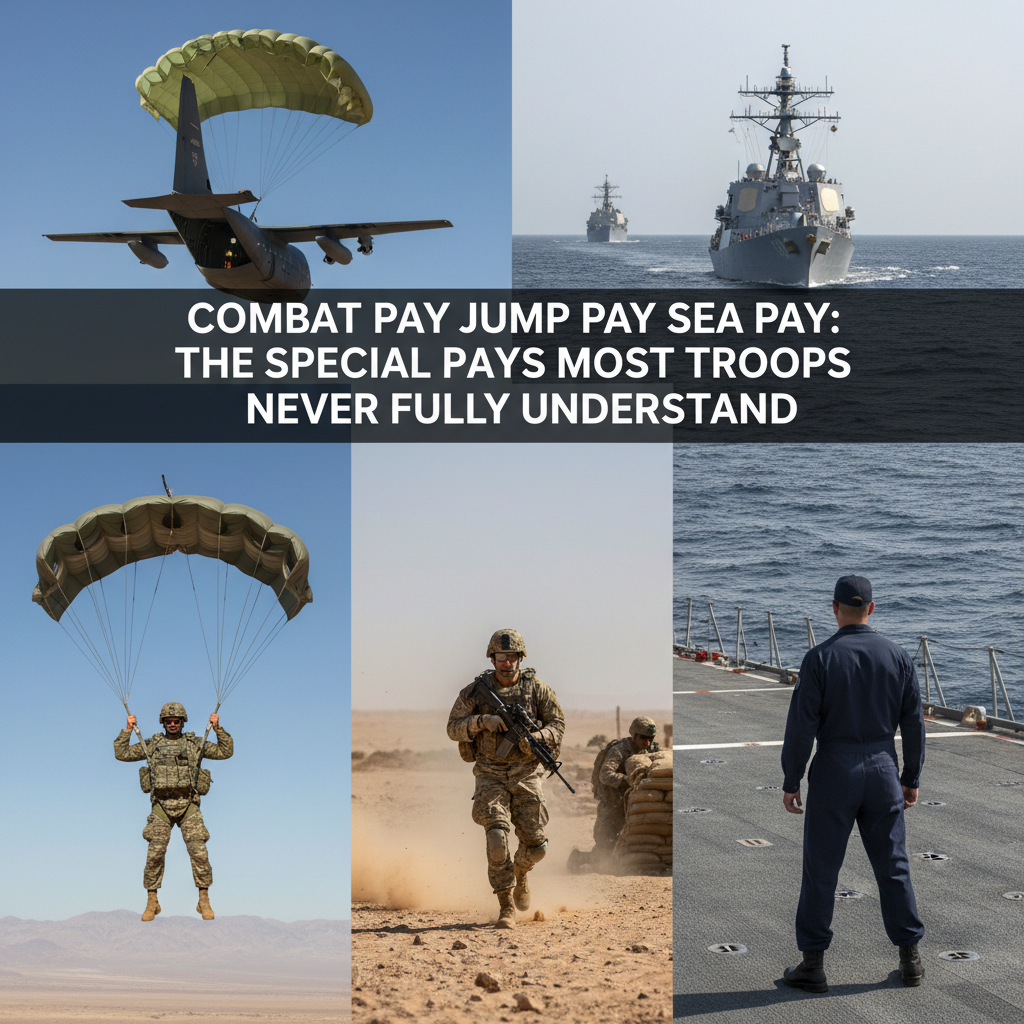 Military special pays incentive compensation chart