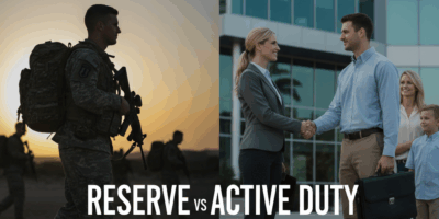Professional blog header image for article titled: Reserve vs Active Duty: The Real Tradeoffs Nobody