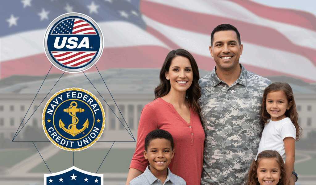 Professional blog header image for article titled: USAA vs Navy Federal vs PenFed: Which One Actuall