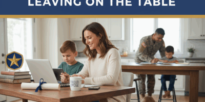 Professional blog header image for article titled: The Military Spouse Education Benefits Most Famil