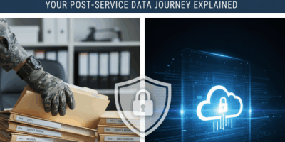 Professional blog header image for article titled: What Actually Happens to Your Military Records Wh