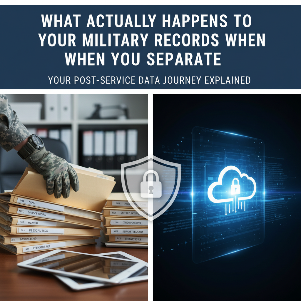 Military records DD-214 separation documents filing system