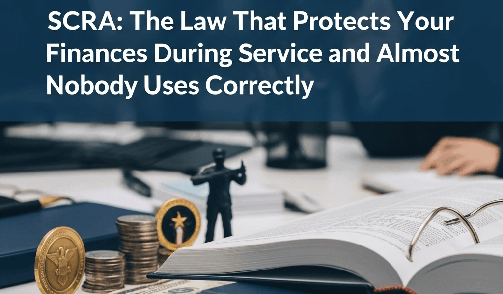Professional blog header image for article titled: SCRA: The Law That Protects Your Finances During 