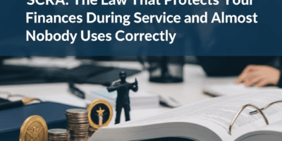 Professional blog header image for article titled: SCRA: The Law That Protects Your Finances During