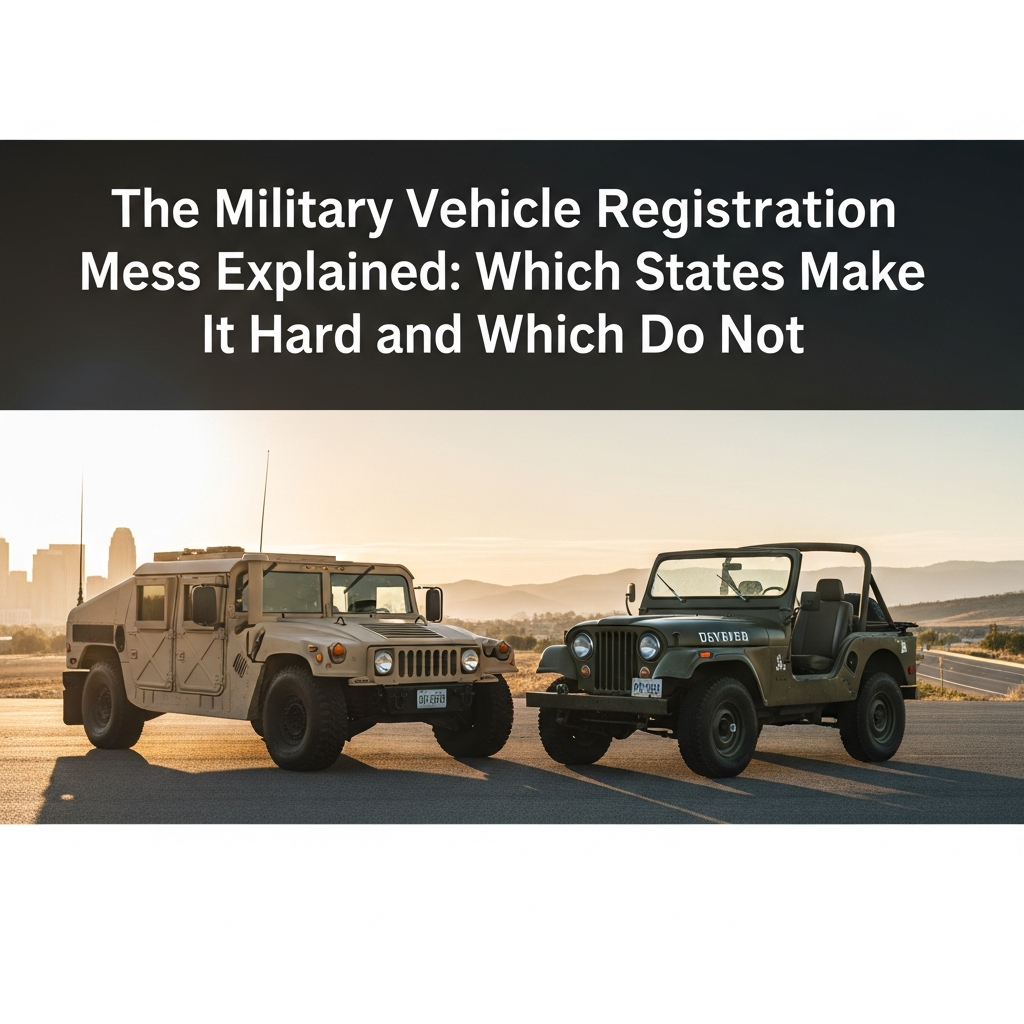 The Military Vehicle Registration Mess Explained: Which States Make It Hard and Which Do Not
